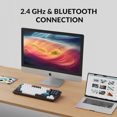 Q3 Max Wireless Custom Mechanical Keyboard, Full Aluminum 2.4 GHz Bluetooth QMK TKL Layout RGB with Hot-swappable Gateron Banana Switch Compatible