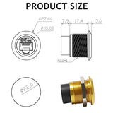 2Pcs Rj45 Shielded Panel Mount Connector, Cat6A Ethernet Lan Pass Through Coup