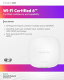 Hpe Networking Instant On Access Point Ap22 2X2 Wifi 6 Indoor Wireless Access Point | Long Range, Secure, Smart Mesh Support | Power Source Not Included | Us Model (R4W01A)