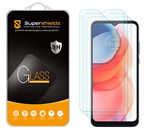 (3 Pack) Designed for Motorola Moto G Play (2021) Tempered Glass Screen Protector, Anti Scratch, Bubble Free