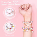 Charm Bracelet Making Kit -120Pcs Diy Jewelry Making Kit, Mermaid Gifts For Girls Toys Crafts For Teen Girls Ages 5 6 7 8-12, With Portable Bracelet Organizer Box