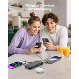 Portable Charger With Built-In Cables&Ac Wall Plug,10000Mah Power Bank,Pd 22.5W Usb-C Fast Charging External Battery Pack With Led Display Compatible With Iphones And All Smart Device?1 Pack?