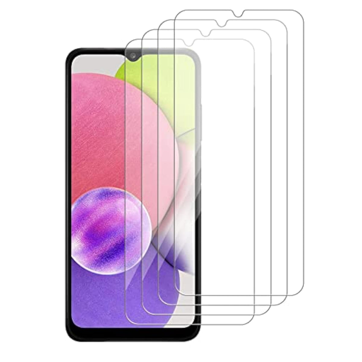 4 Pack Samsung Galaxy A03 A03S A03 Core 9H Tempered Glass Screen Protector