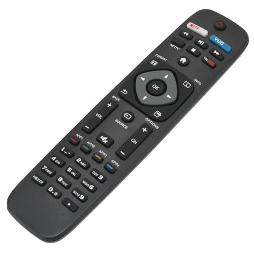 NH500UP Replace Remote fit for Philips TV 50PFL5601/F7 65PFL5602/F7 55PFL5602/F7 50PFL5602/F7 43PFL5602/F7 32PFL4902/F7 40PFL4901/F7 43PFL4901/F7