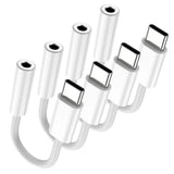 4 Pack USB-C to 3.5 mm Jack Adapter, Aux to USB C Adapter for Headphones Cable Compatible with iPhone 17/16 Pro Max/16 Pro/16/Samsung Galaxy