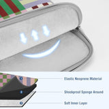 MOSISO Laptop Case 13.3 inch, 13-14 inch Laptop Sleeve Bag Compatible with MacBook Air/Pro 13/Pro 14, HP Dell Acer ASUS Lenovo Notebook,Neoprene Computer Bag with Small Case,Colorful Stripes&Checkered