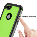 ImpactStrong for iPhone 7/8 Case, Ultra Protective Case with Built-in Clear Screen Protector Full Body Cover (Lime Green)