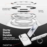 iPhone 17 Case with Stand, 360 Magnetic Ring Stand, Military-Grade Protection [Compatible with MagSafe] Shockproof Case for iPhone 17, 6.3 inch, Slim
