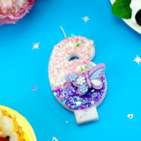 Birthday Number Candles Pink And Purple Butterfly Birthday Candles For Cake Glitter Number 6 Candle Cake Topper With Sequins For Girls And Women Anniversary Celebrations Supplies
