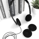 20 Pack Ear Cushions Foam Replacement For Plantronics Headphones Most Standard Size Office Telephone Headsets H251 H251N H261 H261N H351 H351N H361 H361N Headset Disposable Covers, Black