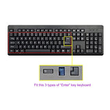 Clear Silicone Keyboard Cover Skin For Standard Size Computer/Desktop/Pc With