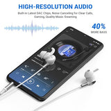 Earbuds Wired 3.5mm Headphones for School PC, Noise Cancelling Ear Buds Wired with Microphone Case Magnet Wire Plug in Earphones for