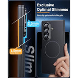 Magnetic For Samsung Galaxy Z Fold 7 Case With Privacy Screen Protector, [Compatible With Magsafe][Anti Spy] Full-Body Protective Slim Phone Case For Galaxy Z Fold 7, Black