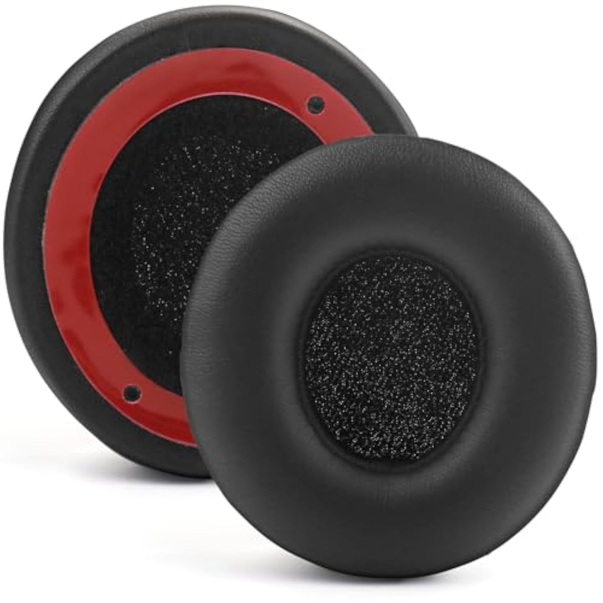 Solo 4 Ear Pads Replacement Ear Cushions Compatible With Beats Solo 4 Wireless On-Ear Headphones Softer Protein Leather High-Density Memory Foam Earpads Earmuffs Ear Cups Cover Repair Parts - Black