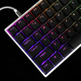 Double Shot 108 Dyed Pbt Shine Through Oem Profile Keycap Rainbow Carbon Sunse