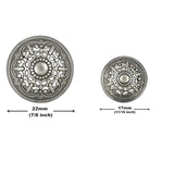 Medieval Filigree Domed Metal Shank Buttons. Blazer Button Set. 3 Pcs