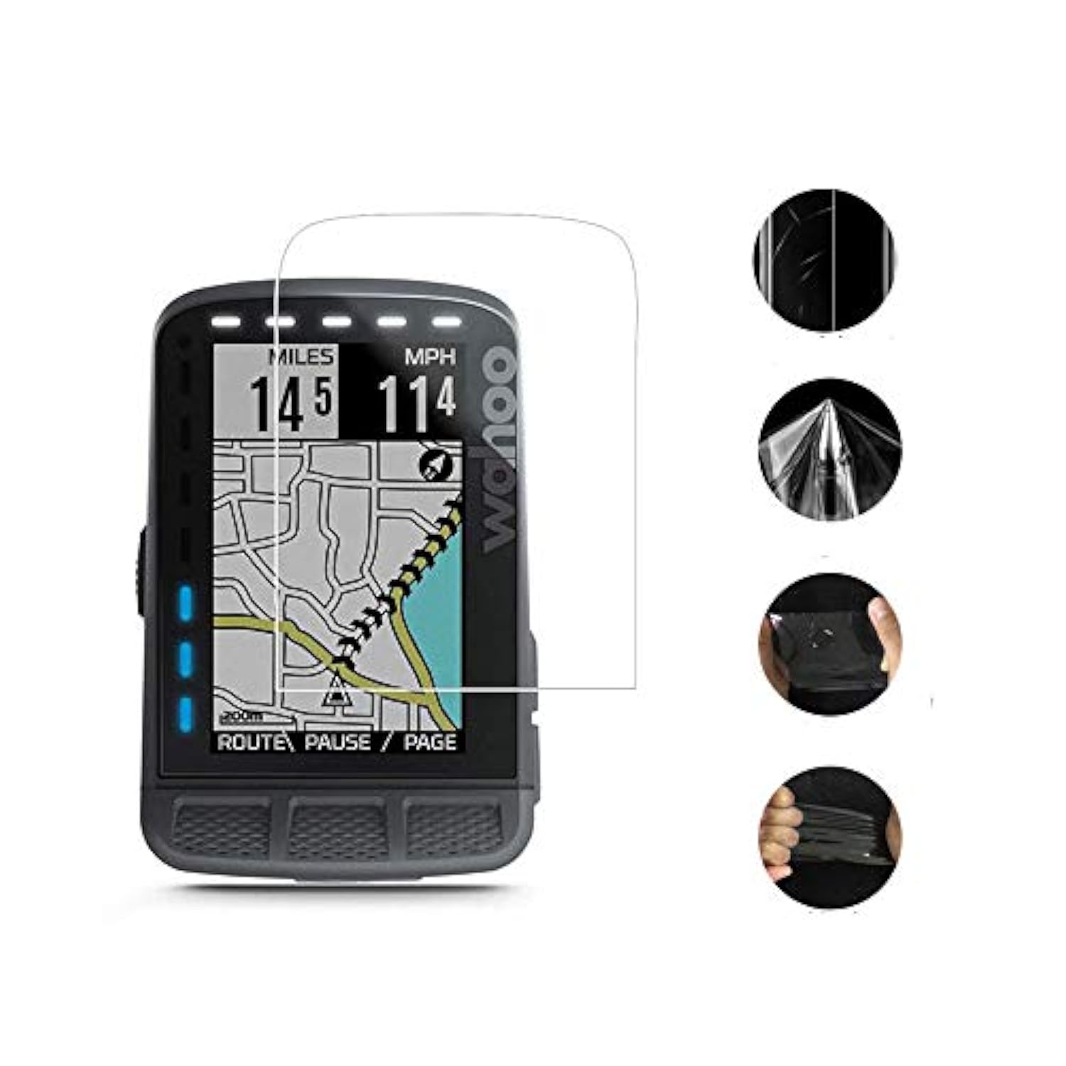 Screen Protector For Wahoo Elemnt Roam,Explosion-Proof Ultra-Thin Anti-Scratch Screen Protector For Wahoo Elemnt Roam Crystal Clear (3 Pack)