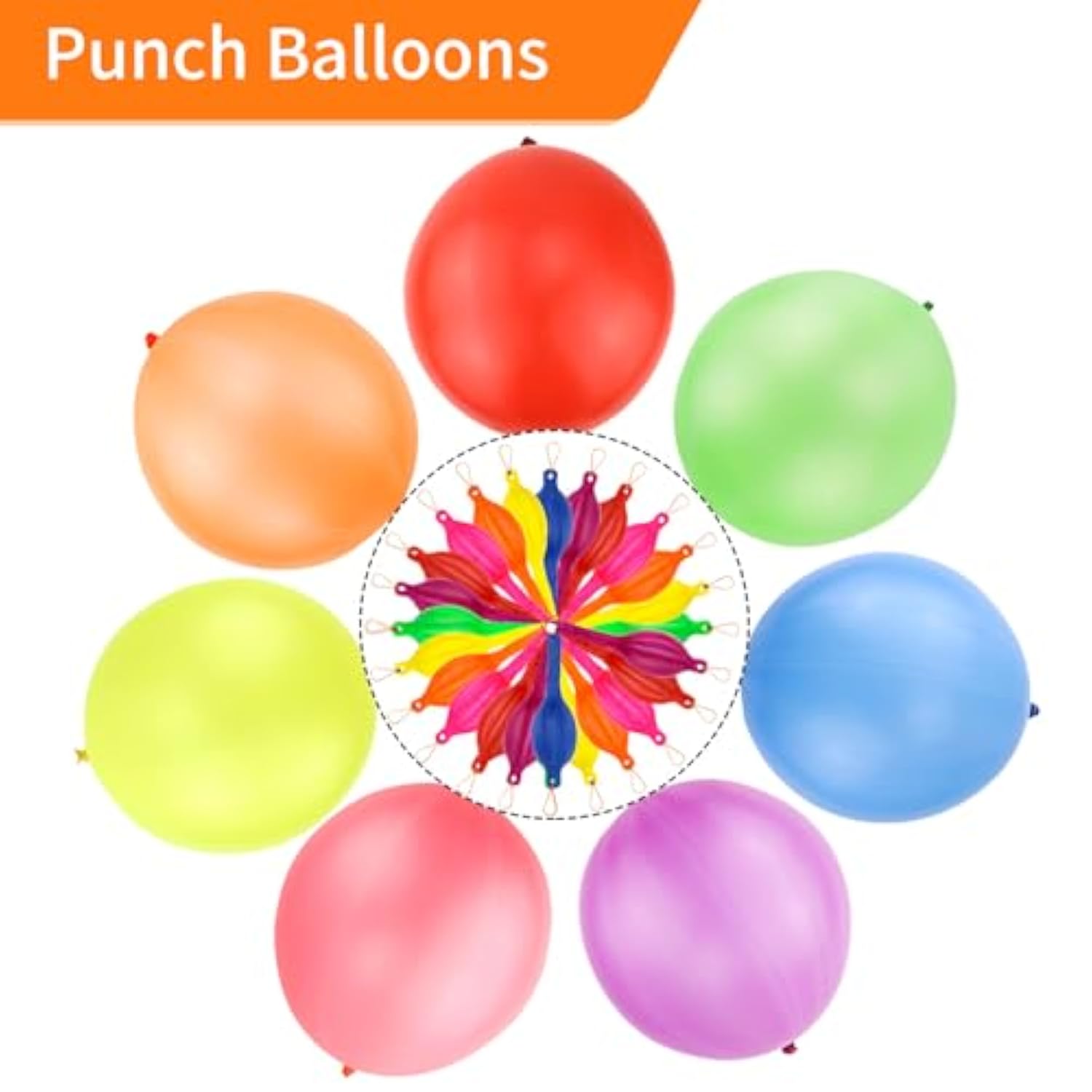 36 Pack Hero Punch Balloons For Kids, Party Favors Comic Hero Design Bounce Balloon For Birthday School Classroom Hand Out Game Supplies