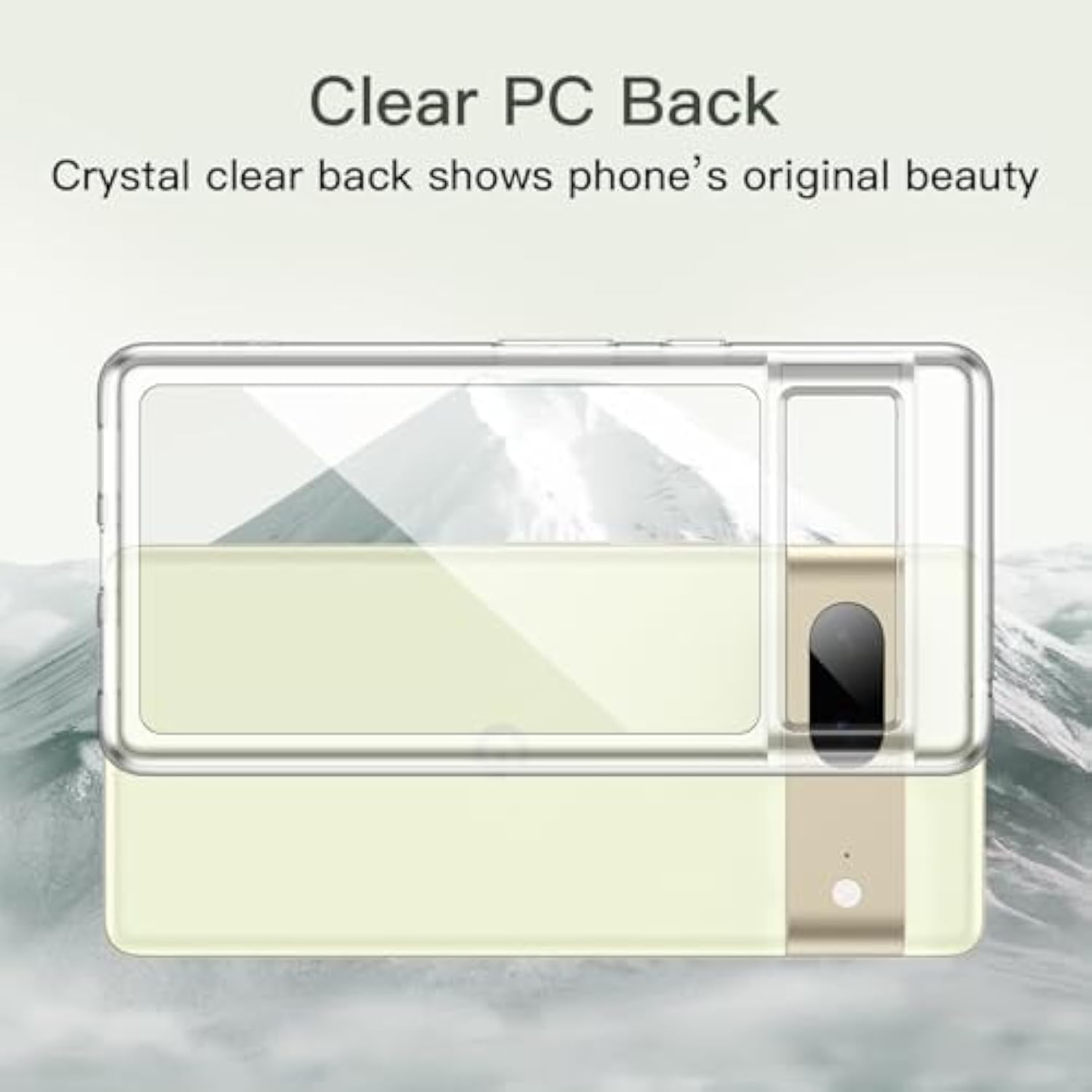JETech Case for Google Pixel 7, Shockproof Phone Bumper Cover, Anti-Scratch Clear Back (Clear)