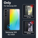 Samsung Galaxy S24 Clear Case, Military-Grade Shockproof, Slim, 6.2 Inch