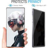 2+2 Pack For Nubia Red Magic 10 Pro/10 Pro+ Privacy Screen Protector[Not Glass]+Tempered Glass Camera Lens Protector,Flexible Tpu Film, Anti-Spy Screen Protector For Red Magic 10 Pro/10 Pro+