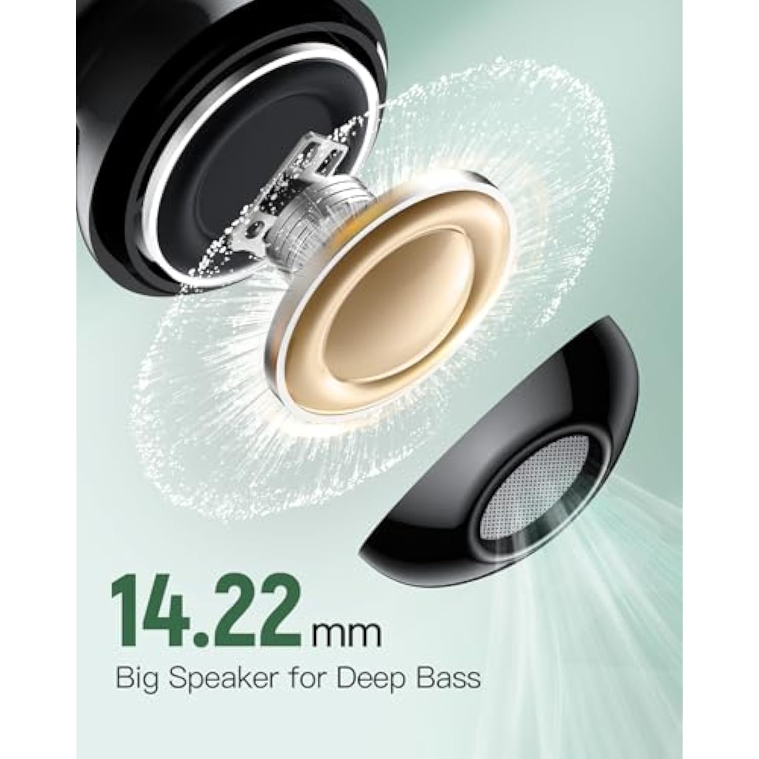 Wireless Earbuds, Bluetooth Earbuds Headphones Bass Stereo, Ipx7 Waterproof Ear Buds With Mic Led Display, In Ear Earphones, 78H Playtime For Smartphone Laptop Pad Sports Workout,Dark Blue