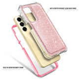 Designed For Samsung Galaxy A16 5G/4G Phone Case, Magnetic Compatible With Magsafe, [Raised Corners Drop Protection] Shockproof Protective Bumper Cover (Glitter Rose Gold)