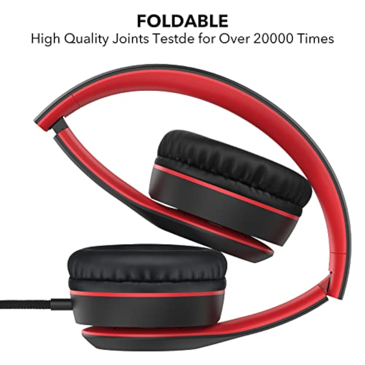 K5 Kids Headphones With Microphone For Shchool, Volume Limiter 85/94Db, Foldab