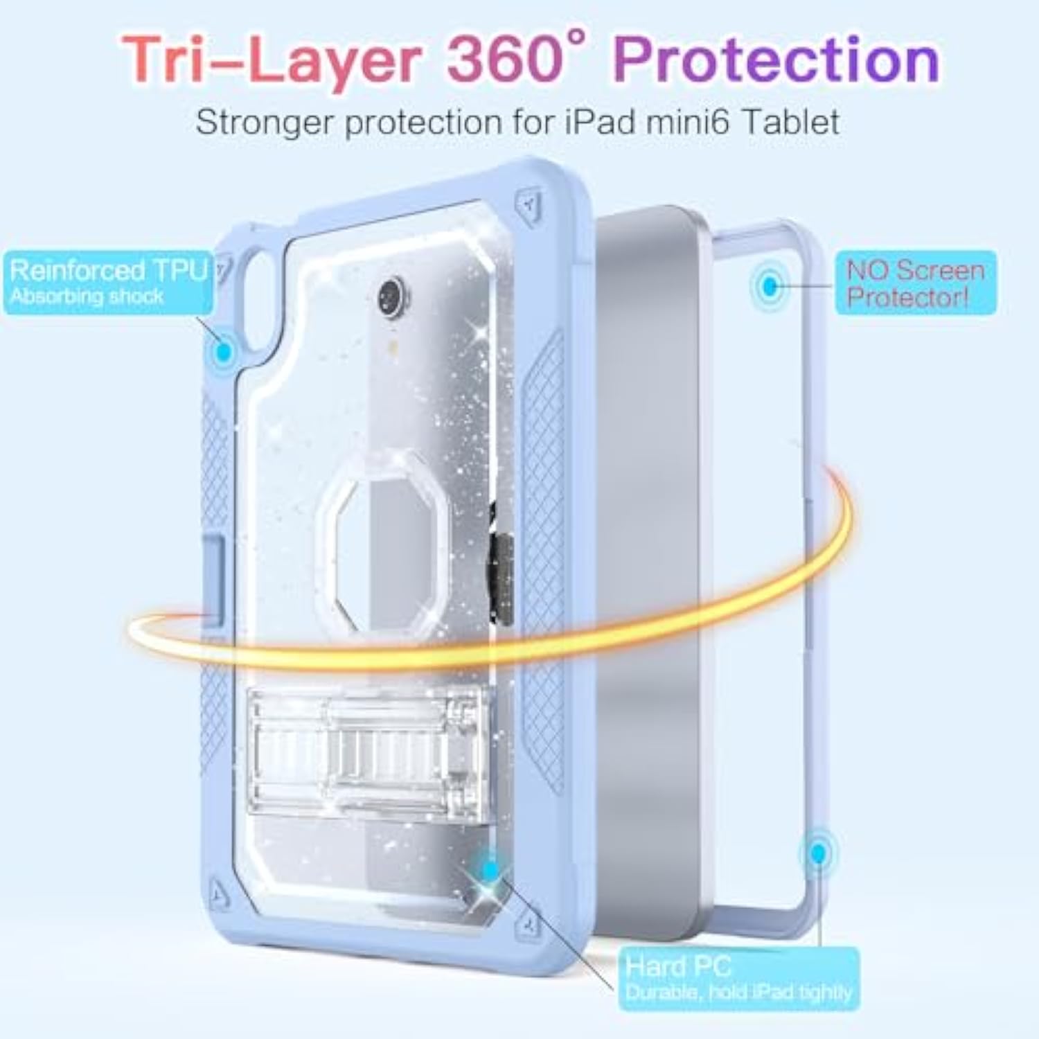 For Ipad Mini 6 Case, For Ipad Mini 6Th Generation Case 8.3 Inch 2021 With Sta