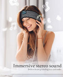 Enj01 Bluetooth 5.2 Wireless Sleep Headphones - Grey, Modern, Comfortable For Side Sleepers, Adults & Teens - 10H Battery, 2-Year