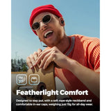 SoundPEATS Q35 HD+ Neckband Bluetooth Headphones, Stable Comfort Wireless Earbuds, Bluetooth 5.2, IPX5 Waterproof Sports Earphones, 17Hrs Dual Magnetic Speaker, Type C, App, QCC3040