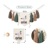 Lucky Duck Tassel High Chair Banner - Mallard Duck & Duckling 1St Birthday Party Decorations