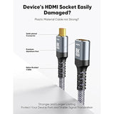 8K Hdmi Extender 2.1, Hdmi Extension Cable 4K 2.0 60Hz 120Hz, Utra High Speed