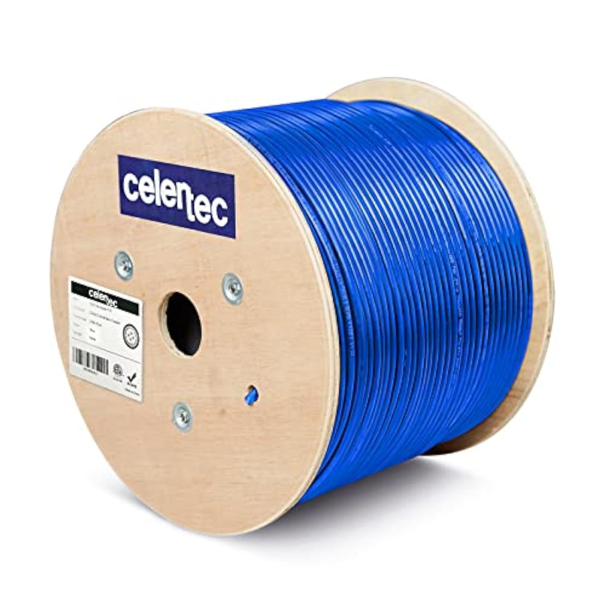 Cat6 Shielded Ethernet Cable, 1000Ft, Ftp (Overall Foil Shield), 23Awg Solid B