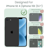 For Iphone 16E Case+Tempered Glass Screen Protector, [ Grade Protective] Slim Soft Tpu & Hard Pc,Girls Women Crystal Clear Flower Pattern Cover For Iphone Se 4Rd Gen 2025-Magnolia