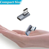 4 Pack 10Gbps Usb 3.0 Male To Female Adapter 90 Degree Left Angle And Right An