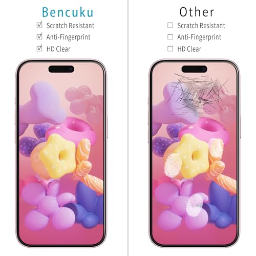 (2 Pack) Designed for iPhone 16 Tempered Glass Screen Protector, Full Coverage, Anti Scratch, Bubble Free