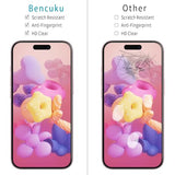 (2 Pack) Designed for iPhone 16 Tempered Glass Screen Protector, Full Coverage, Anti Scratch, Bubble Free