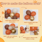 Fall Thanksgiving Balloon Arch Kit: Orange, Brown, Gold Party Decor
