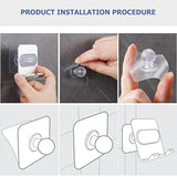 Shower Phone Holder, Shower Phone Mount Phone Holder For Shower Wall Mount Phone Holder Phone Wall Mount Adjustable Cellphone Stand Cell Phone Stand With Adhesive Pads For Bathroom Kitchen (1 Pcs)