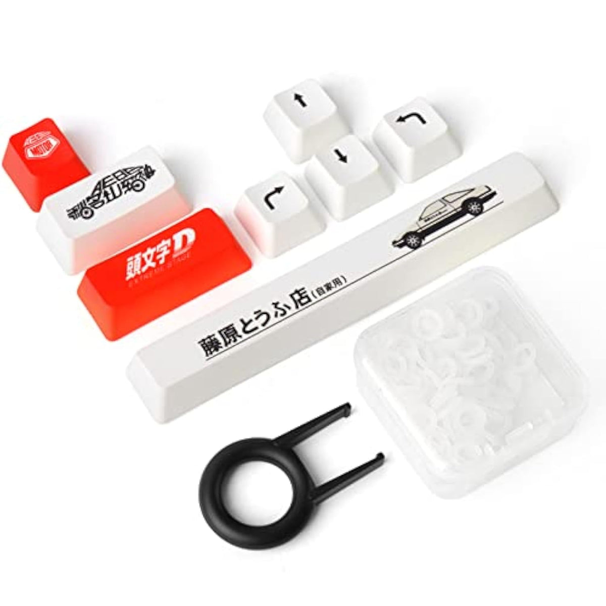 Yimagujrx Initial D Keycaps,Custom Enter Key Cap,Pbt 5-Side Dye-Subbed, Custom