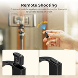 IG-02 Wireless Control Universal Phone Cage for Short Video Starters, Dual Handgrip Smartphone Video Rig with Cold Shoe Mount, for iPhone 17 16 &