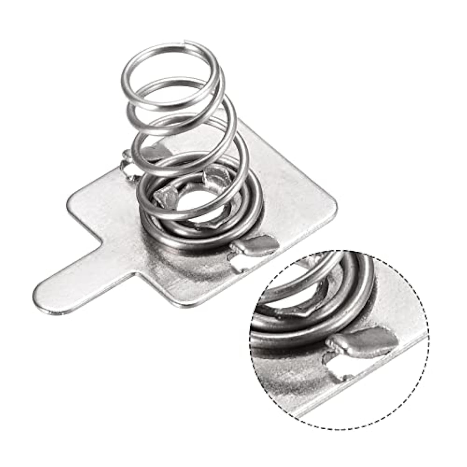 Battery Spring Plate Aa Battery Contact Nickel Plate 10Mmx10Mm For Diy 20 Set
