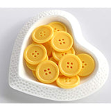 1 Inch (25Mm) Yellow Buttons Sewing Flatback Button For Sewing Or Diy