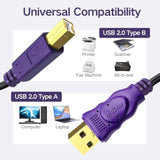 Printer Cable 25 Feet, Usb 2.0 Cable A-Male To B-Male For Printer/Scanner (25 Ft)
