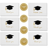 24 Pcs Blank 2026 Graduation Thank You Cards 3.5 X 5 Inch Gold Foil Foldable Greeting Card With Envelopes And 1 Inch Stickers For Elementary High School College Graduation Party Supplies Gifts