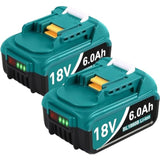 2-Pack 18V Replacement Batteries for Makita BL Series Compatible Chargers
