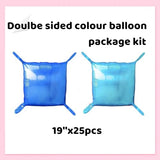 Navy Blue Square Foil Balloons Wall Tunnel Backdrop Flat Double Sided Mylar Balloon Arch Garland Kit For New Year's Eve Winter Wonderland Graduation Birthday Party Background Decorations