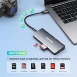 Usb C Hub Multiport Adapter, 7 In 1 Usb-C Hub For Macbook Pro/Air, With 4K 60H