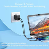 60Wctoc Charging Adapter Cable Kit, Fast Charging & Data Transfer W/Type C/Lightning/Micro Usb, Sim Storage Tool, Data Transfer Tech Travel Cable Kit, Phone Holde (Black)